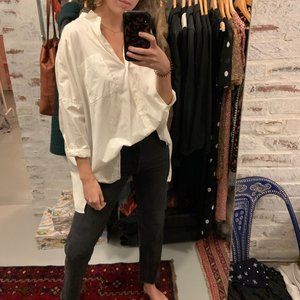 Oversized White Button Down